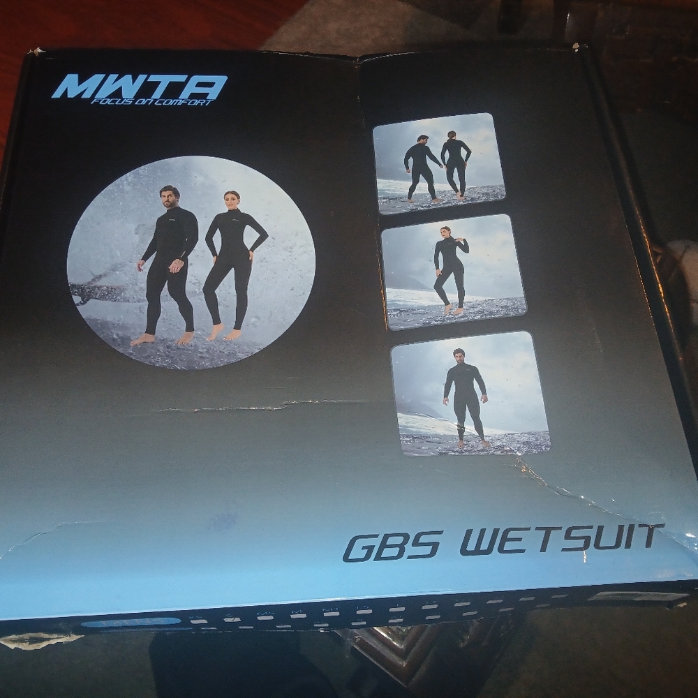 MWTA focus On Comfort GBS Wetsuit  Size S Black Mens